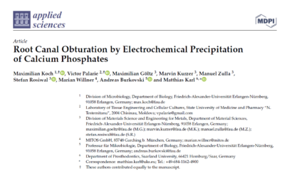 Towards page "Root Canal Obturation by Electrochemical Precipitation of Calcium Phosphates