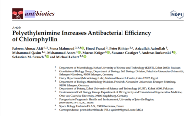 Towards page "Polyethylenimine Increases Antibacterial Efficiency of Chlorophyllin